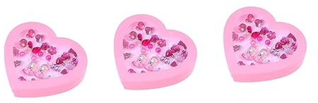 PACKOVE 3St Mädchen Schmuck Ohrclip für Mädchen Geschenke Ringe kleines Mädchen Ohrring Kind