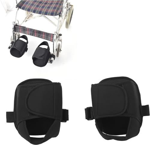 Pedales De Silla De Ruedas De 2 Pieza De Sujeción De Seguridad Cojín De Correa para Los Pies, Zapatos Antideslizantes para Silla Ruedas Correa De Protección Fija Protege Los Pies