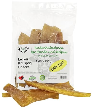Tendini di Manzo per Cani, Confezione 250 gr.