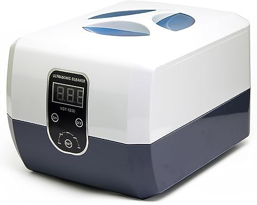 IMOSEI Home Ultrasonic Cleaner, Ultrasonic Jewellery Cleaner with LED Display, 40,000/s High-frequency Oscillations, 5 Segment Timing, for Bottle, Toothbrush, Fruit, Tableware, Dentures, Watch