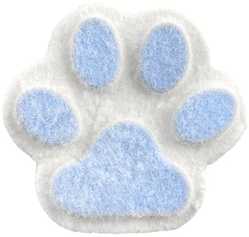 Katzenpfoten Squishies, Spannungsball süße Katzenpfote 5.9 in blau -weiß großer drückender kugel weiche silikon stressabbau sensorische Kugeln mit ströschung Oberflächenzappelly Squeeze Spielzeug für