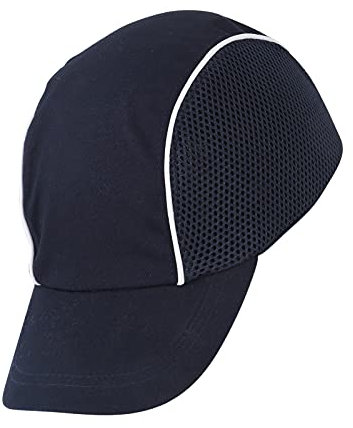 Berretto Protettivo Leggero con Striscia Riflettente per Proteggere la Testa Durante Lavori Industriali, di Manutenzione e di Saldatura, Casco di Sicurezza Regolabile per Uomo e