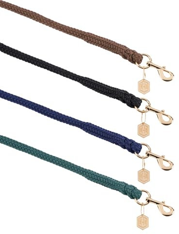 Eskadron Heritage Strick Duralastic mit Karabinerhaken, Farbe:Black