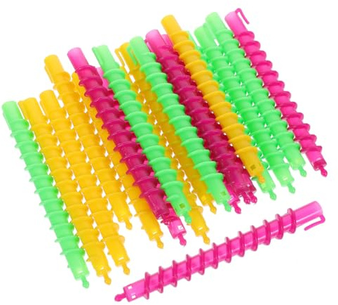 TOPPERFUN Dauerwellenwickler Spiral 100 Stück Abs Material Lockenstäbe Für Schulterlanges Haar Rutschfeste Spiral Dauerwellenstäbe Für Frauen Vielseitiges Dauerwellen Für Zuhause Und Salon