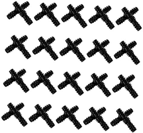 SUPVOX 20 Piezas Conectores Rectos para Mangueras de Jardín Accesorios de Riego por Goteo para Césped y Negro Instalación Fácil