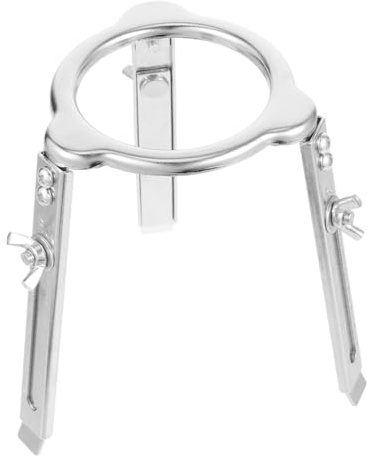 HEALEEP Adjustable Aluminum Alloy Lab Tripod Stand with Liftable Height for Chemistry Experiments Stable Beaker Support Rack for Bunsen Burners for Middle School and University Science