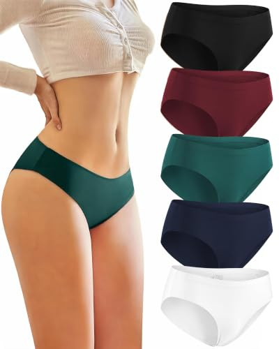 TDONE Seamless Knickers for Women No VPL Knickers Hipster Bikini Panties