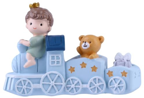 HONITANO Adorno Decorativo de Tren para Tartas Infantiles, Juguete Tren Vinilo Rosa Pequeño, Decoración Pastel Cumpleaños, Adorno Escritorio Niños, Fiesta Temática,