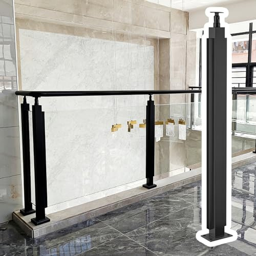 Postes de barandilla de cristal, postes de barandilla para escaleras balcones, loft, postes de acero inoxidable para valla de vidrio de 15 mm, sistema de barandillas de cubierta de cristal (Corner