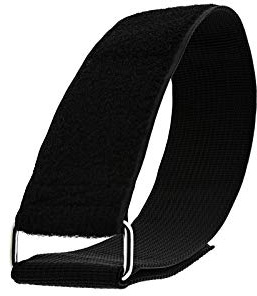 Secure Cable Ties 24 x 2 Inch Heavy Duty Black Cinch Strap - 5 Pack