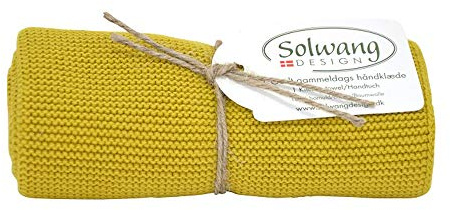 Solwang Handtuch gestrickt in Safran, 32 x 47 cm