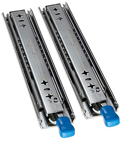 XYNH Guide per Cassetti Carichi Pesanti, 2 Pezzi 250mm Guide A Cuscinetto A Sfera, Guide di Scorrimento Industriali con Serratura, Estrazione Rulli Totale Telescopiche Guida Sfera, Portata 120kg
