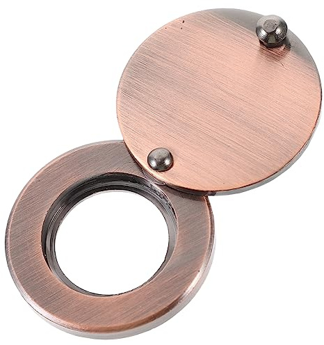 CHILDWEET Türspionabdeckung aus Metall Drehbare Sichtschutzblende für 16mm Türspion Privatsphärenschutz Einfache Montage Türzubehör für Wohnungstür