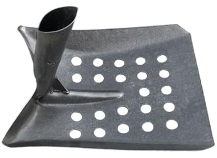 FONDOTIN Pala De Limpieza para Jardín Pala De Jardinería Multifuncional De Limpieza De Estiércol Metálica para para De Drenaje y Piscinas