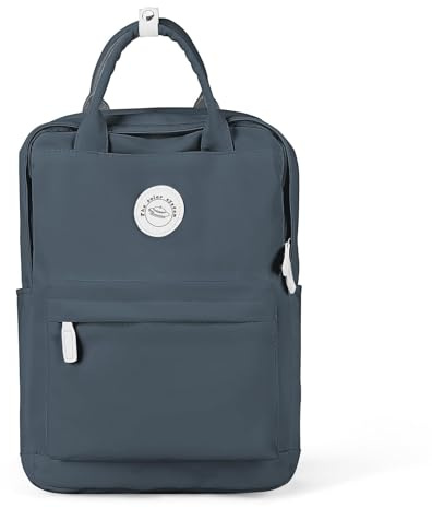 HYC00 Mochilas Escolares Mochila Mujer, Mochila Impermeable Portatil 14 Pulgadas,Casual Bolsos Niña Niño Backpack Adolescente para Universidad Mochila Ligera Mochila de Viaje,Gris Oscuro