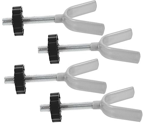 HAPINARY Y-förmiger Oberer Bolzen Für Sicherheitstor Leitplanken 4 Stück Mit Muttern Verschleißfestes Metall Zubehör Für Innenzäune Und Treppenschutzgitter