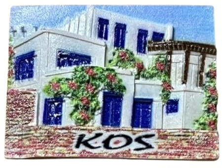 Kos Magnet Griechenland Souvenir Kos Magnet -Souvenir - Kühlschrankmagnet Inselgruppe Dodekanes Ostägäis 020526
