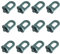 50Pcs Plastic Greenhouse Hook Durable Greenhouse Fixing Clips Garden Hanging Plants Clips Hanging Tools Useful Greenhouse Hook Fixing Clips for Hanging Basket Pot