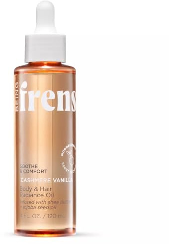 Being Frenshe Generische Sheabutter mit Jojobaöl und Glanz für trockene Haut und Haar, Vanilla Cashmere - 4 ml