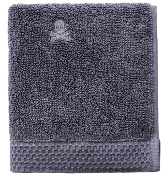 Scalpers Toalla de Invitados NIDUS 30x50cm 100% Algodón 550GSM Gris Bordado con Logo Home