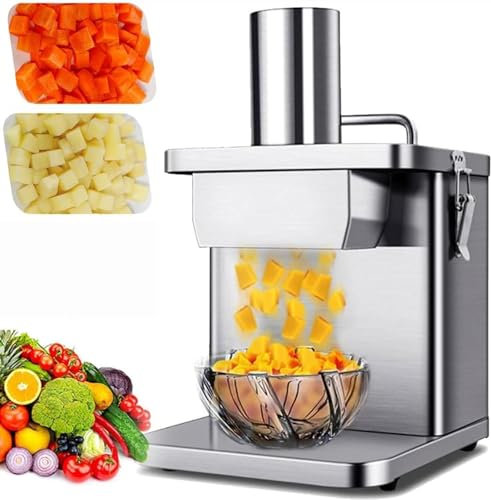 Electric Slicing Machine Electric Vegetable Slicer Electric Vegetable Shredder Machine, Commercial Vegetable Cutter, Commercial Electric Vegetable Dicer, Automatic Fruit/Food Dicer,