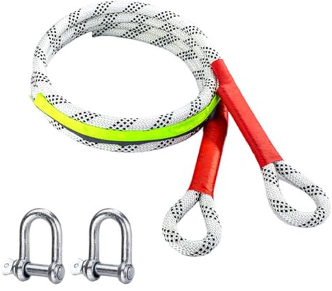Abschleppseil für kinetische Erholung - Abschleppseil für kinetische Erholung, Abschleppseil mit Abschleppgurt | Rettungsseil aus dickem bruchfestem Nylon mit hohen R Erholungsseilen