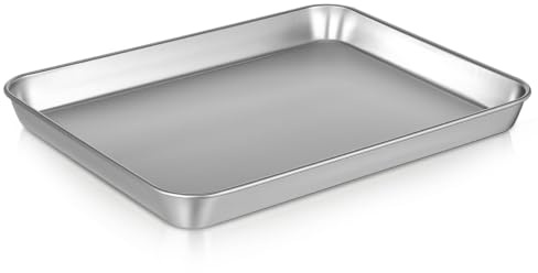 Alipis Plateau Médical en Acier Inoxydable Plat 12.48 X 9.72 X 1.10 Pouces pour Instruments Médicaux Résistant À L’Usure Facile À Nettoyer pour Hôpital Et Laboratoire