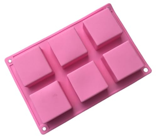 KIXZSAZ Stampi per dolci in silicone Stampo per cottura al cioccolato con 6 cavità -40-230 ℃ Teglia da forno riutilizzabile resistente al calore