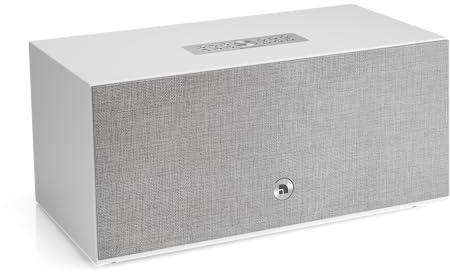 Audio Pro C20 W Altavoz estéreo inalámbrico multihabitación 190 W amplificador clase D, HDMI ARC, AirPlay 2, Google Cast, Bluetooth 5.0, entrada Phono, salida de subwoofer (blanco)