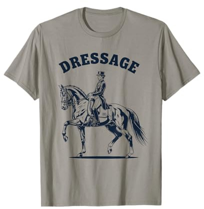 Dressage Rider Horse Silhouette Art for Equestrians T-Shirt