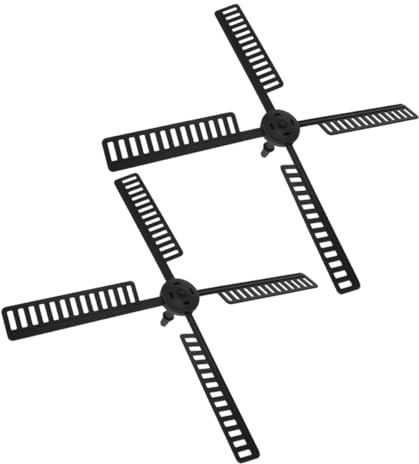 Didiseaon 2 Sets Solar Garden Windmill Leaves Replacement, Resin Waterproof Windmill Prop Blades 41x41 Cm for Outdoor Yard and Patio Decoration