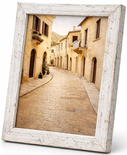 Abio Bilderrahmen MDF Acrylglas Fotorahmen Frame Posterrahmen für Fotos Bilder Poster Rustikal Posterrahmen (Vintage, 21x29,7cm A4)
