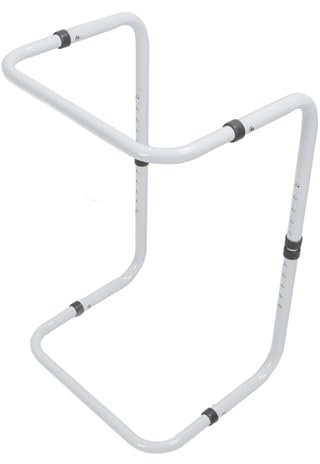 YUKERMARB Blanket Lifter for Feet, Aluminum Alloy Adjustable Bed Cradle, Foot Tent Blanket Support for Surgery Recovery with 4 Clips, 25-33 Inch Height