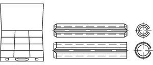 Sortimente DIN 1481 Federstahl Spannstift-Sortimente DIN 1481 - Abmessung: DIN 1481 (1 Stück)