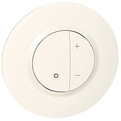 Legrand - Variateur toutes lampes dooxie 2 fils sans Neutre livré avec plaque ronde blanche