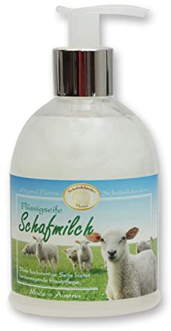 Florex Flüssigseife - Schafmilch Classic - im Spender mit Lanolin und biologischer Schafmilch für hervorragende Hautpflege 250 ml