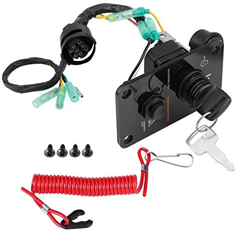 Pannello Interruttore a Chiave per Yacht Fuoribordo, 12V, Interruttore Principale Motore, Modello 704-82570-12-00