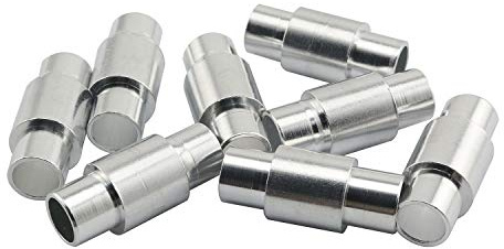 RLECS 8pcs 6mm Alluminio Manica Lunga Inline Roller Skate Ruote Ricambio Distanziali Ad Alte Prestazioni Scooter Skateboard Cuscinetti Ruota