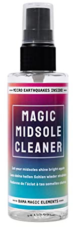 Bama Magic Midsole Cleaner, Reinigungsspray für Sohlen, biologisch abbaubarer Sneaker Cleaner, Wasserbasiert, Oeko-Tex® zertifiziert, Farblos, 100 ml