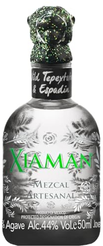 Xiaman Mezcal Artisanal 44% 50ml • Premium Mezcal Made in Mexico • Complex artisanal Mezcal for complete enjoyment