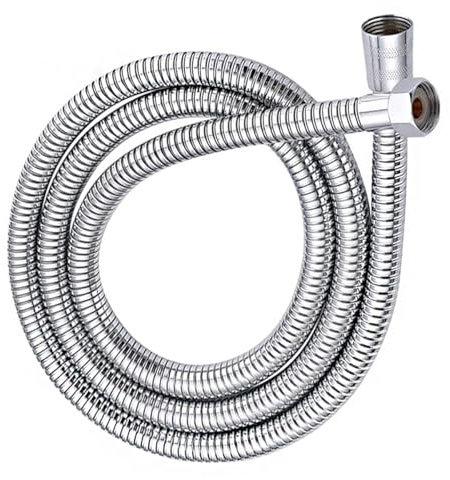 Turnaroundtech Tubo doccia 250 cm acciaio inox universale antitorsione flessibile 2.5 metri