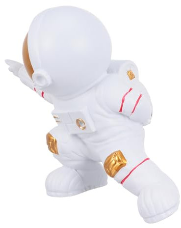 WOFASHPURET Astronauten Ornament Desktop Cartoon Harz Figur Heimwerker Leicht Zu Tragen Für Büro Zuhause