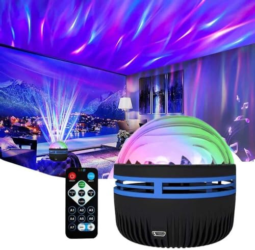 Fransande Aurora Projector Northern Lights,LED Star Projector Night Light,Waves Nebulae Stars Lamp Projector,for Bedroom Birthday, Children Kids Gifts