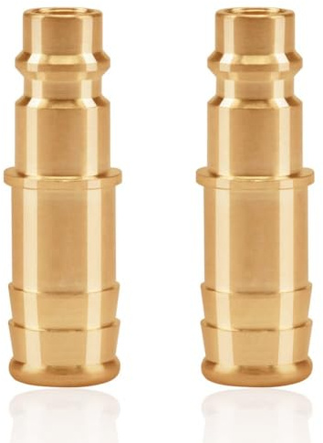 oumuik 2 St Druckluftkupplung 13mm /Druckluft-Anschlussbuchse 13 mm Messing DN13 Anschlussbuchse Schlauchstopfen Ventilbuchse Gewindestopfen Druckluft-Stecknippel