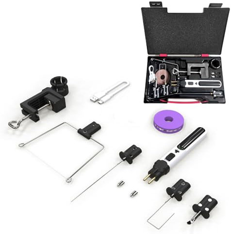 Coupeur de Mousse Électrique à Fil Chaud - Outil de Découpe pour Polystyrène et Mousse Spongieuse - Chauffage Rapide