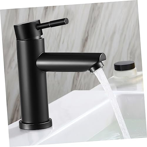 Homoyoyo Edelstahl-wasserhahn Für Waschbecken Mit Einhand-design Deckmontage Ein-loch-ventil Inklusive Schnittstellenschläuchen Für Badezimmer Und Küche