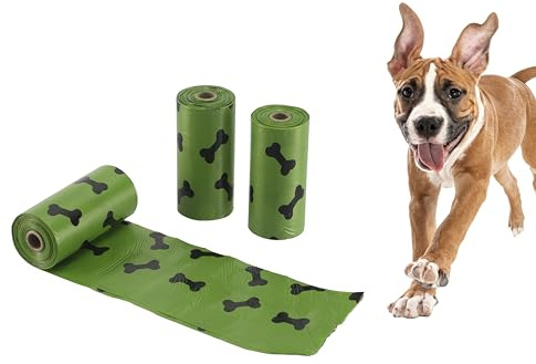 BEPER C207PET012 Hygienebeutel für Hunde, duftend, 3 Rollen mit je 15 Plastikbeuteln, insgesamt 45 Beutel, bruchfest, leicht zu zerreißen, grüne Farbe mit Aufdruck