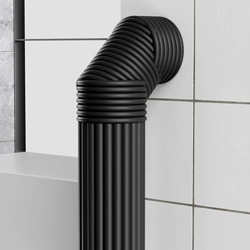 LXRHLIKG Rohrdämmung, Rohrisolierung Schaumstoff für Wasserleitungen im Außenbereich, Isolierung Heizungsrohre für Heizungsrohre, Gasleitungen, Abwasserrohre(Black)