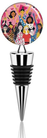 Everyone Raises A Hand Bottle Stopper Beverage Bottle Sealer Reusable Wine Stopper Personalised Champagne Stopper Unique Wine Bottle Corks Keep Fresh Suitable for Standard