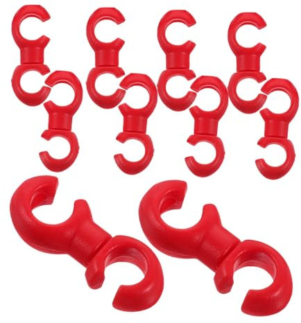 BESPORTBLE 1set Bicycle Buckle Pipe Clamps Bike Accessories Bike Cable Holder Bike Brake Cable S Clips Bike Shifter Gear Cable Guide Cable Fixing Buckle Bike Chain Repair Kit Plastic Red 10pcs